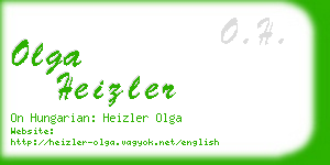 olga heizler business card